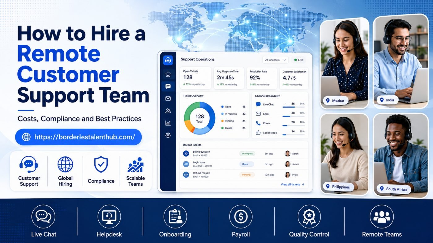 How to Hire a Remote Customer Support Team: Costs, Compliance and Best Practices